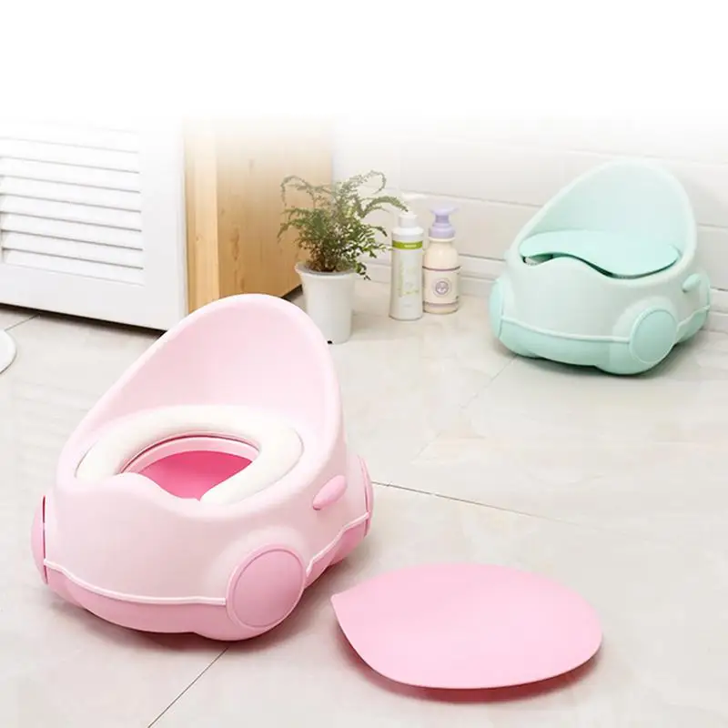 

Baby Potty Toilet Bowl Cute Cartoon Training Pan Toilet Seat Children Bedpan Portable Urinal Comfortable Backrest Pot