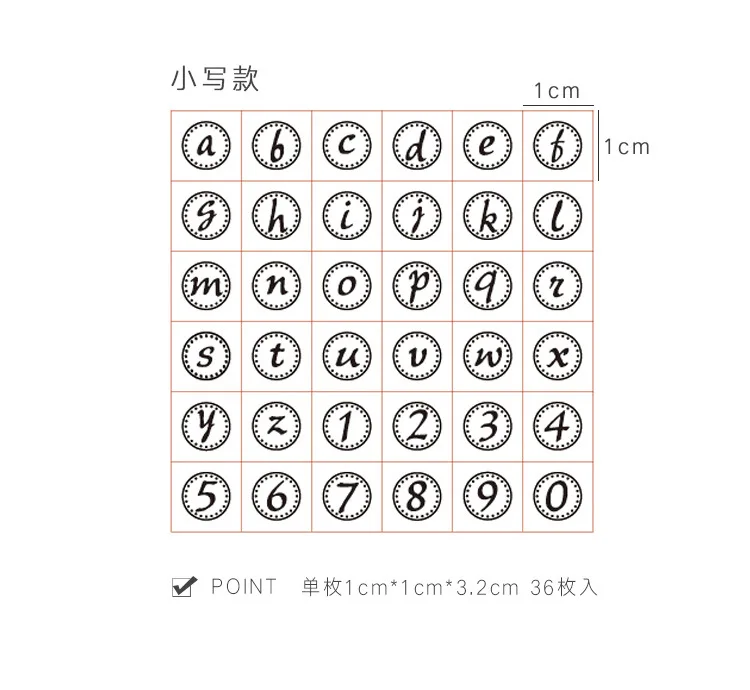 Прохладный английские буквы деревянные штампы 36 шт./лот DIY стикер дневник деко поставки