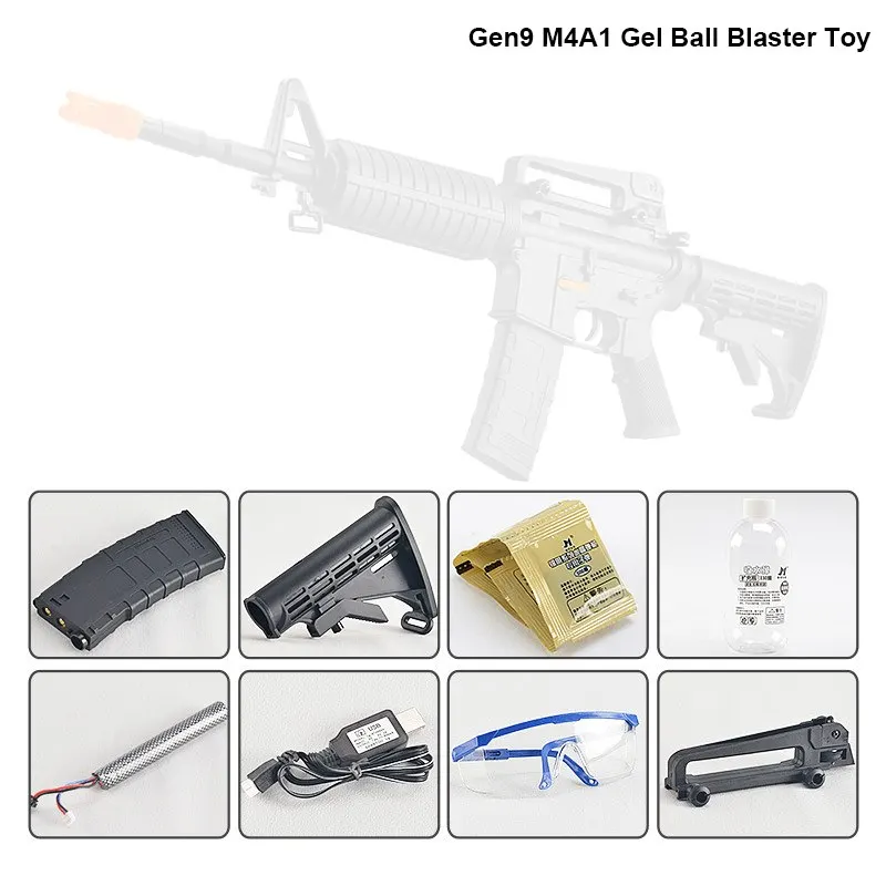 

Jinming Gen9 M4A1 Electric Gel Ball Blaster Water Bullet Gun Mag-fed Outdoor Toy For Child outdoor toys for children