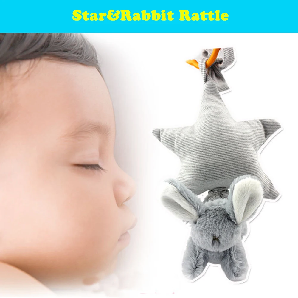 Baby Sleep Appease Toys Newborn Rotating Bed Bell Plush Cloth Bed