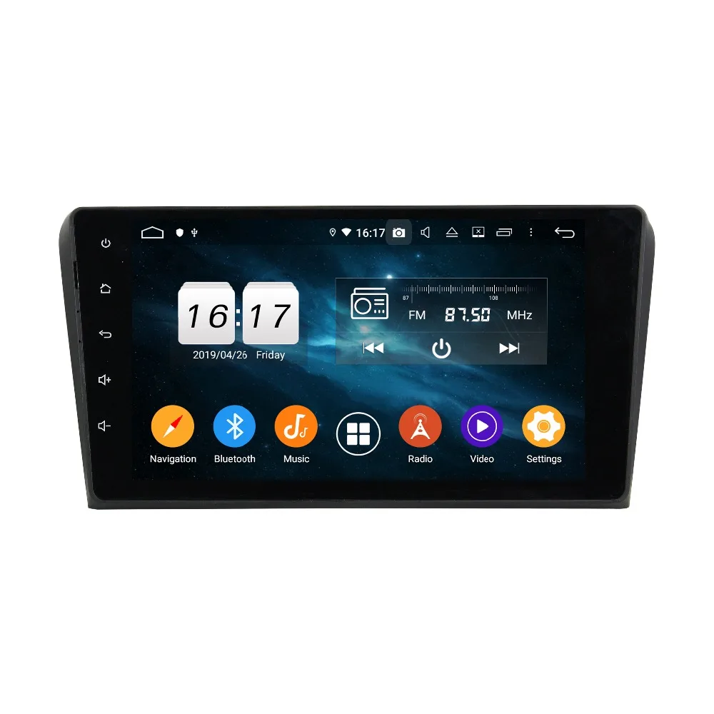 Perfect DSP 4GB RAM 2 din 9" Android 9.0 Car Radio GPS Multimedia Head Unit for Mazda 3 2004-2009 Bluetooth 4.2 WIFI USB DVR Mirror-link 3