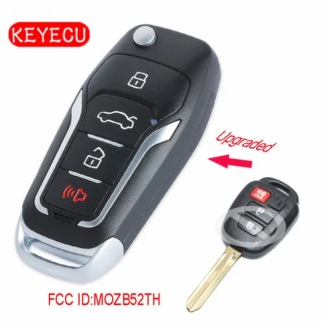 Обновленная флип-карта Keyecu для Scion tC iQ / Toyota Yaris 2014 2015 2016 314 МГц G-чип идентификатор