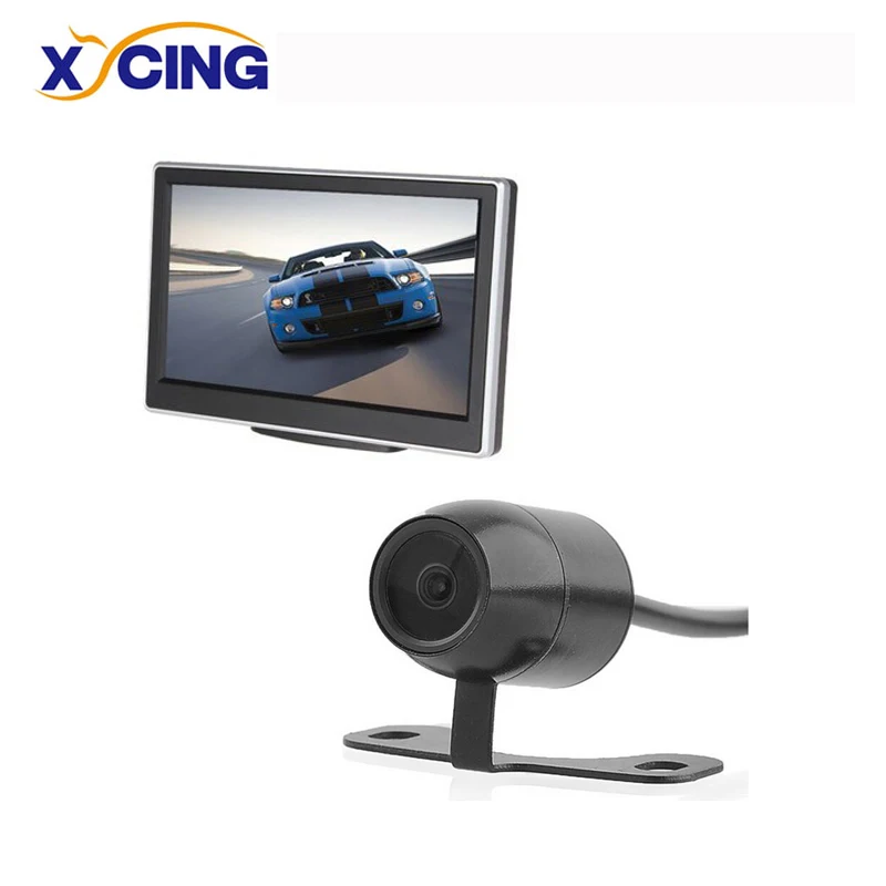 XYCING 800x480 пикселей Автомобильный монитор 5 дюймов TFT ЖК экран заднего вида RVC 203 + E300