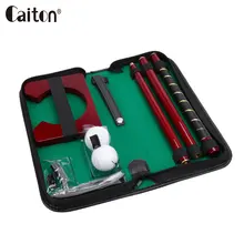 Caiton портативный клюшка для гольфа, практичный комплект для путешествий, домашние гольфы, держатель для мяча, инструмент для тренировок с футляром для переноски, подарки