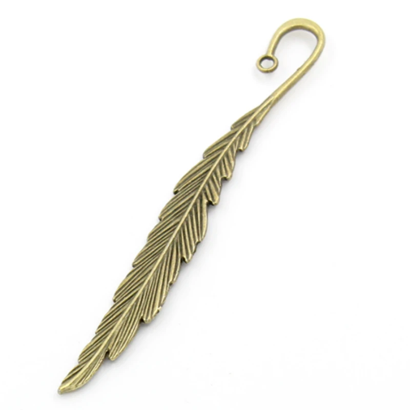 Antique-Copper-Silver-Tone-Antique-Silver-Antique-Bronze-Zinc-Alloy-Feather-Charm-Bookmarks-Home-Office-Storage (2)