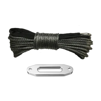 

8mm x 20m Synthetic Rope With 12000lbs Fairlead,Boat WInch Rope,ATV Winch Cable,Off Road Rope,Synthetic Rope Winch