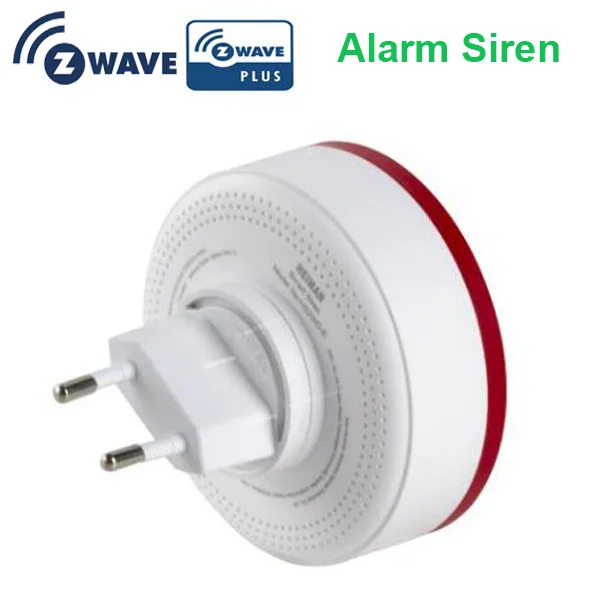 EU Europe 868.42mhz z-wave alarm flash siren 85db red flash light z-wave alarm strobe siren