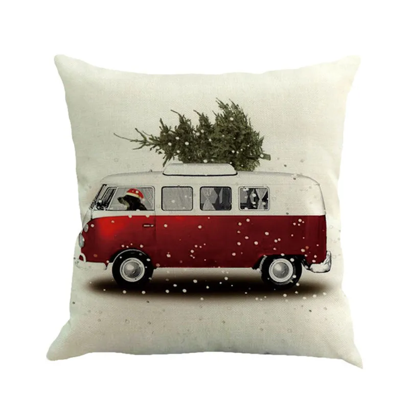 Счастливого Рождества декоративный чехол на подушки качественный чехол для подушки для дивана Рождественский Чехол на подушку украшения для дома - Цвет: 45cm45cmE