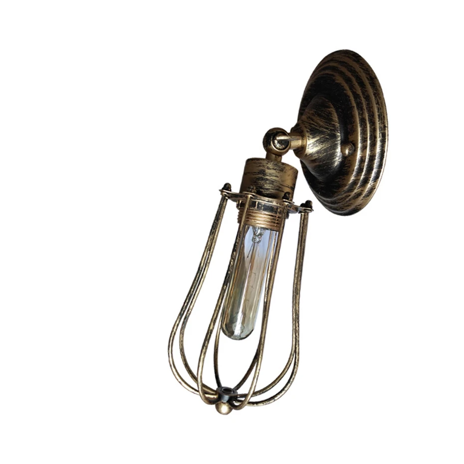 Kaufen Kreative Einzel Doppel Köpfe wand licht retro eisen Industrielle Wind grapefruit E27 wand lampe Für gang korridor pub cafe kaffee