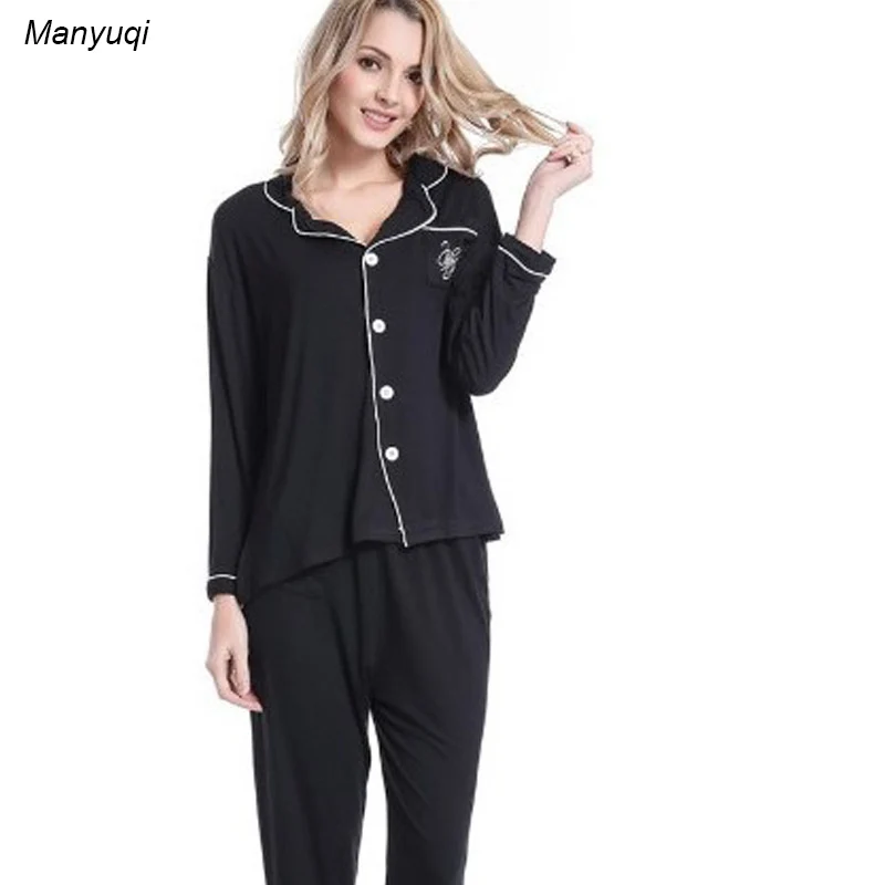 Women's cotton pajamas Long sleeve comfort women pajamas suit pink and