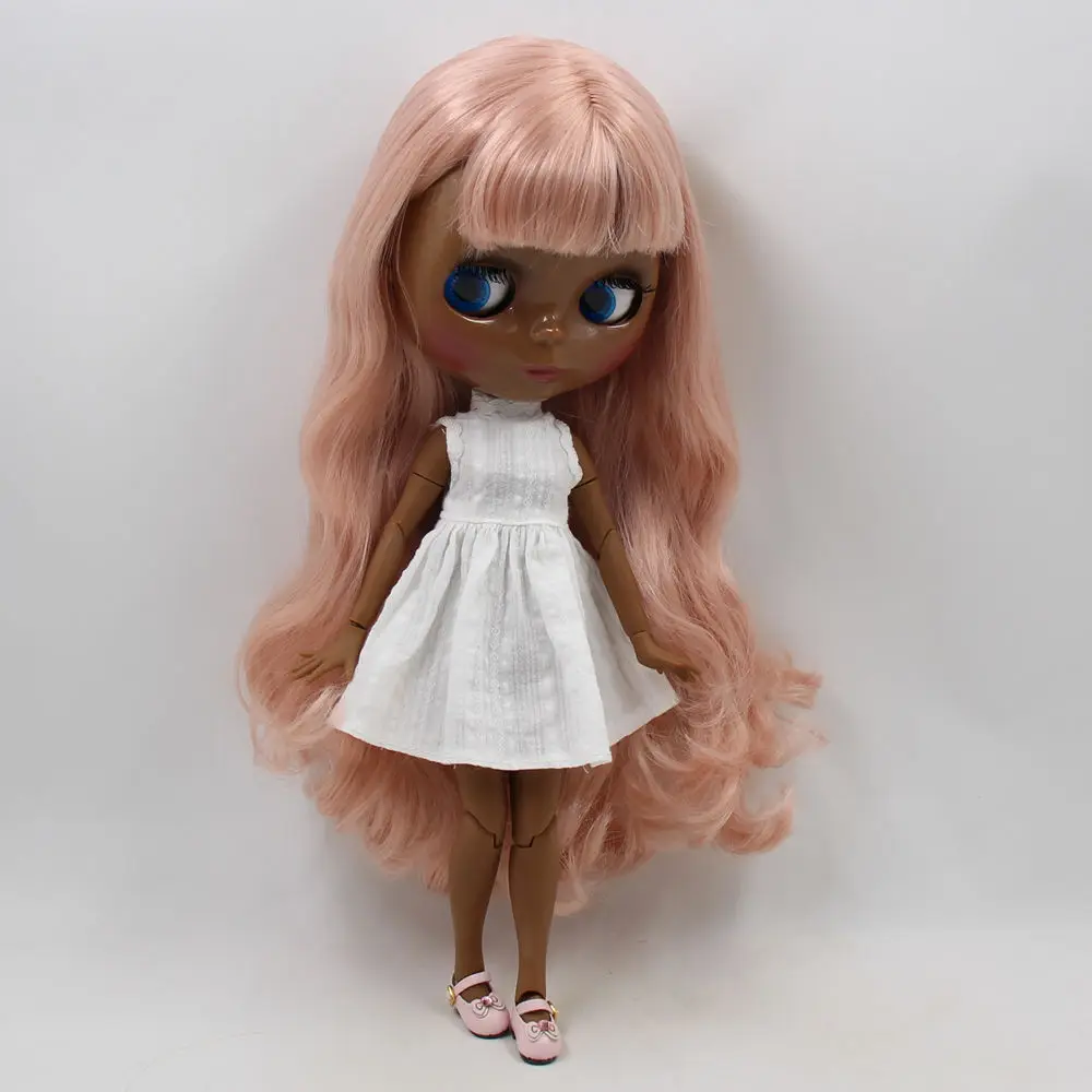 Dream fairy factory blyth кукла супер черный тон кожи Розовый мечта длинные вьющиеся волосы соединение тела BL1329