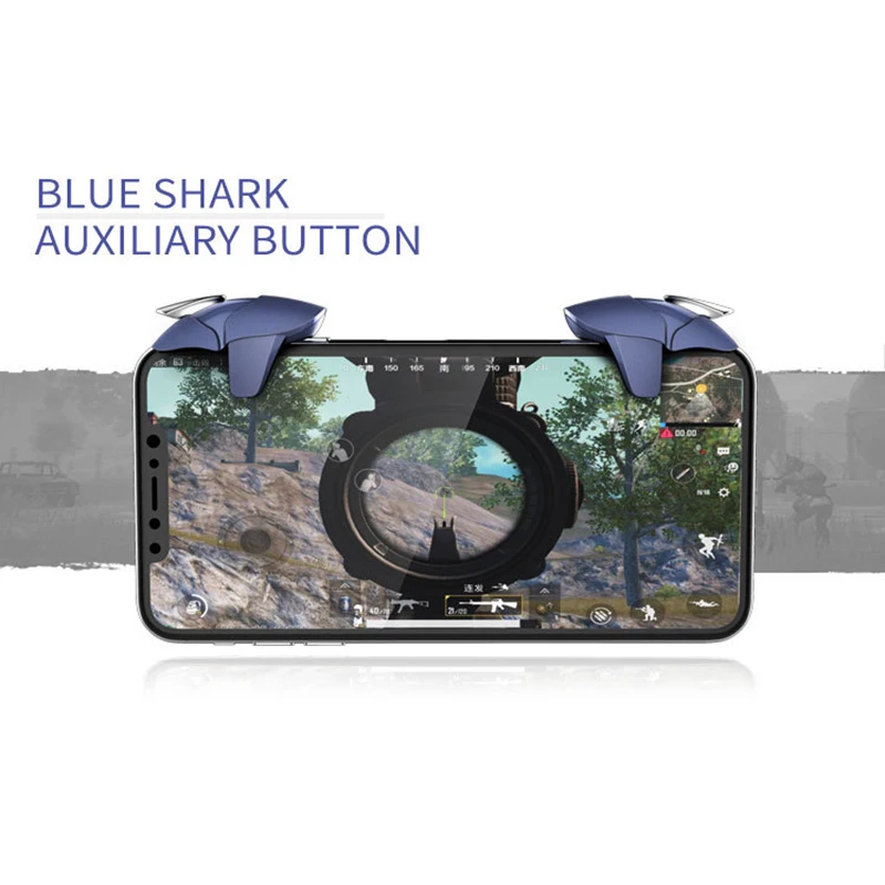 

Smart Phone Mobile Gaming Trigger Shark Design for PUBG Mobile Gamepad Fire Button Aim Key L1 R1 Shooter Pubg Controller
