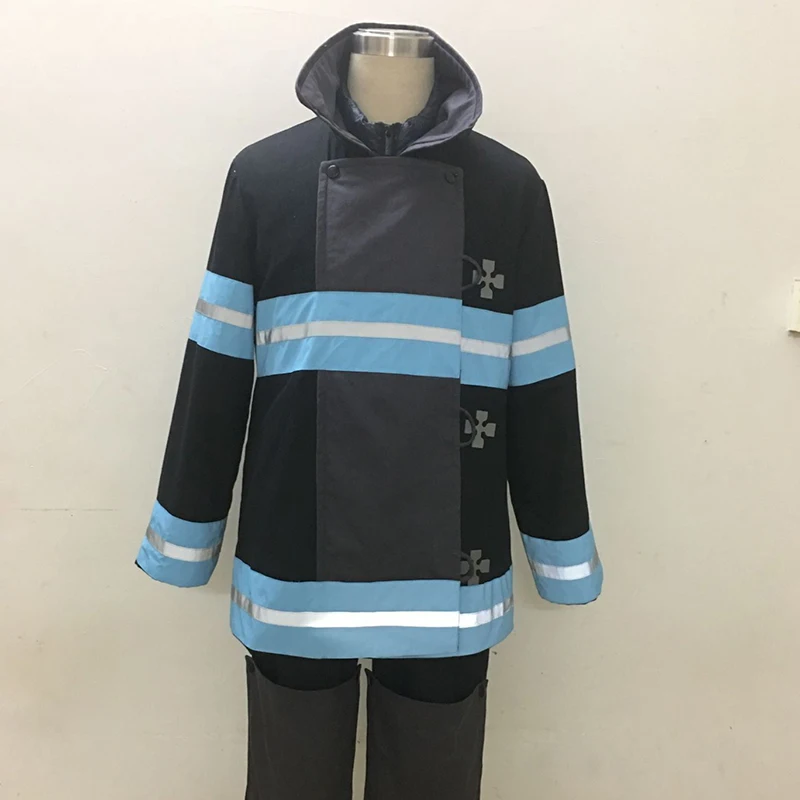 

2019 Japanese Anime Fire Force Enn Enn No Shouboutai Cosplay Costume Men's Uniform Outfit Halloween Party Suit