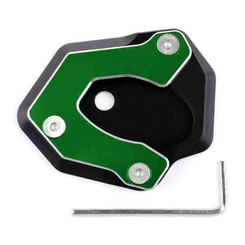 Green Areyourshop мотоциклетные подставки боковая стойка Расширительная плата Pad для Kawasaki Ninja 650 2017ER6N ER6F сбоку Pad Увеличение - Цвет: Green