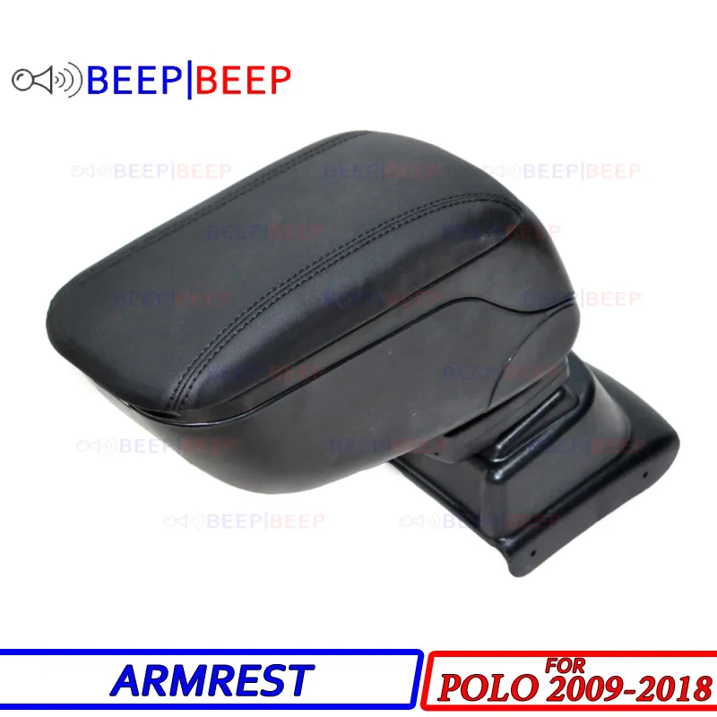 Автомобильный подлокотник для Volkswagen Polo 2009- мА центральная консоль коробка для хранения подлокотник вращающийся автомобиль Стайлинг интерьера