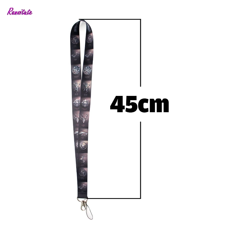 

Ransitute Game of Thrones Lanyard for Key Phones USB Flash Wolf Mobile Phone Straps ID Name Tag Badge Holders