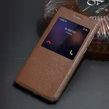 Натуральная кожа чехол для Huawei Honor 8 Роскошный чехол Вид из окна из натуральной кожи телефона Coque для Honor 8 флип чехол