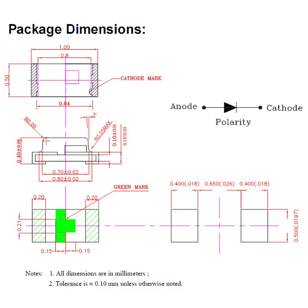 0402 SMD Led 20 шт. предварительно припаянные Проводные провода micro litz красный желтый
