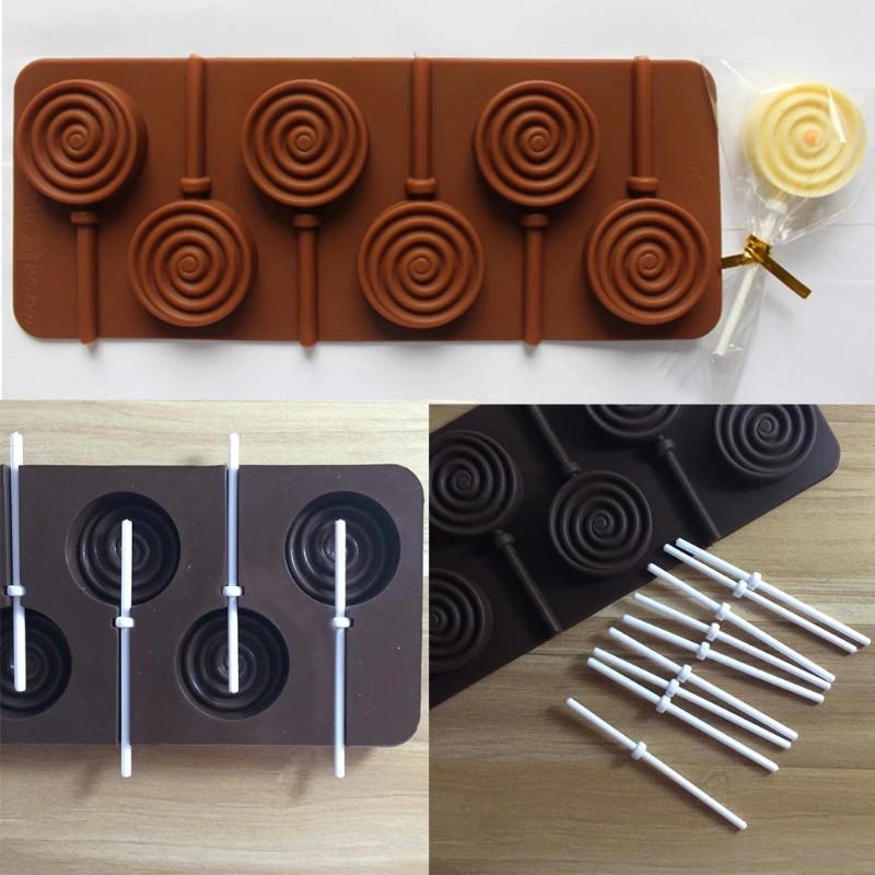 12 шт палочки для леденцов для конфет, шоколадных палочек, домашние Сладости