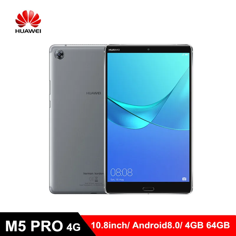 

Original Huawei M5 Pro 4G Phablet 10.8 inch Android 8.0 EMUI 8.0 Kirin 960 4GB RAM 64GB ROM 13.0MP Fingerprint Sensor Tablet PC