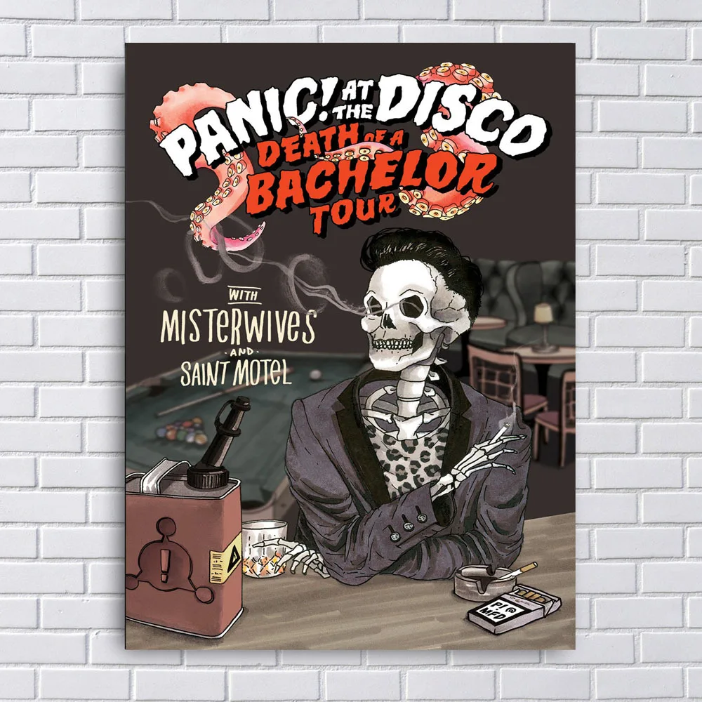 Panic! At The Disco абстрактный плакат с черепом европейская подвесная живопись домашнее