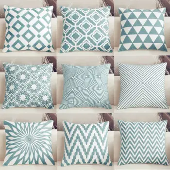 

Geometric Nordic Cushion Cover Tropic Throw Pillow Cover Polyester Cushion Case Sofa Bed Decorative Pillow Home Office Gift Deco