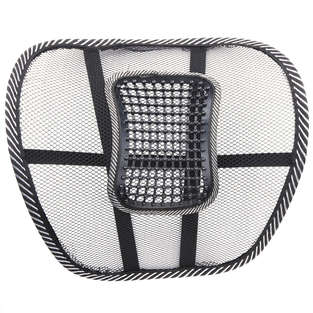 2Pcs Lumbar Support Seat Universal Car Back Seat Mesh Back Brace Cool