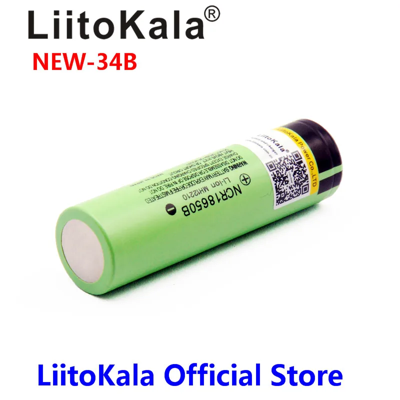 2pcs-LiitoKala-new-original-NCR18650B-34B-3-7V-18650-3400mAh-rechargeable-lithium-battery-for-Panasonic-flashlight (2)