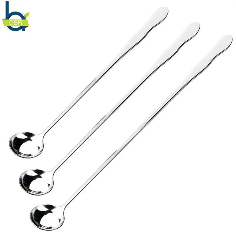 

OBR Stainless Steel Long Handle Spoon Coffee Tea Stirring Mixing Spoon Ice Cream Dessert Scoop Household Kitchen Accessories