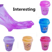 Хлюпать слизь пушистая пена Ароматические Пластилин шламов стресса осадка малыш пластилина Fun творческий мягкая игрушка слизь антистресс FE05d