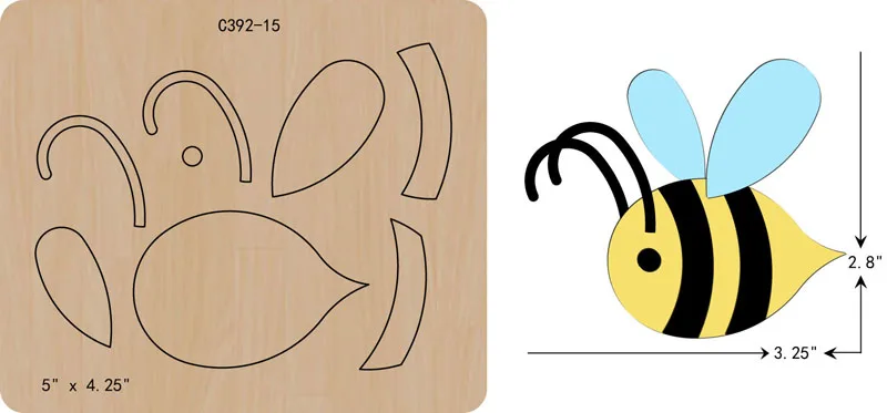 

New bee Wooden die Scrapbooking C-392-15 Cutting Dies