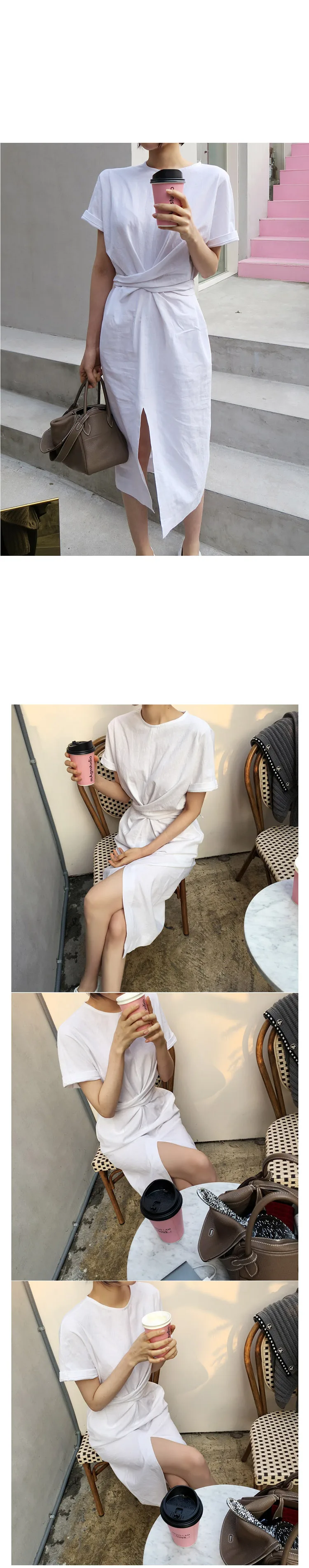 Женское летнее белое хлопковое льняное облегающее винтажное длинное платье с поясом, женское платье с коротким рукавом, платья с разрезом размера плюс