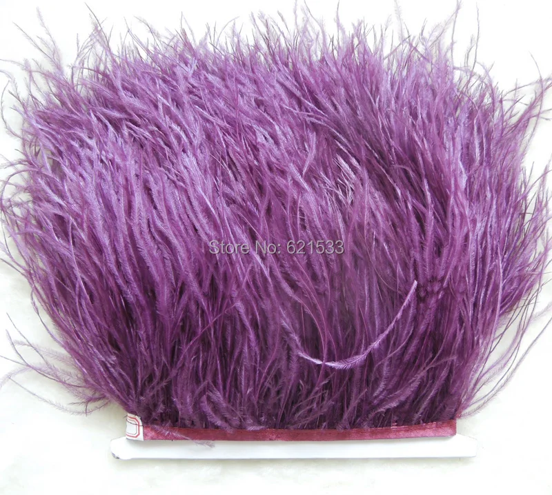 

Dark Purple Ostrich Fringe,10yards/lot- Ostrich Fringe Trim Feather,5-6inches height,ostrich feather trimming