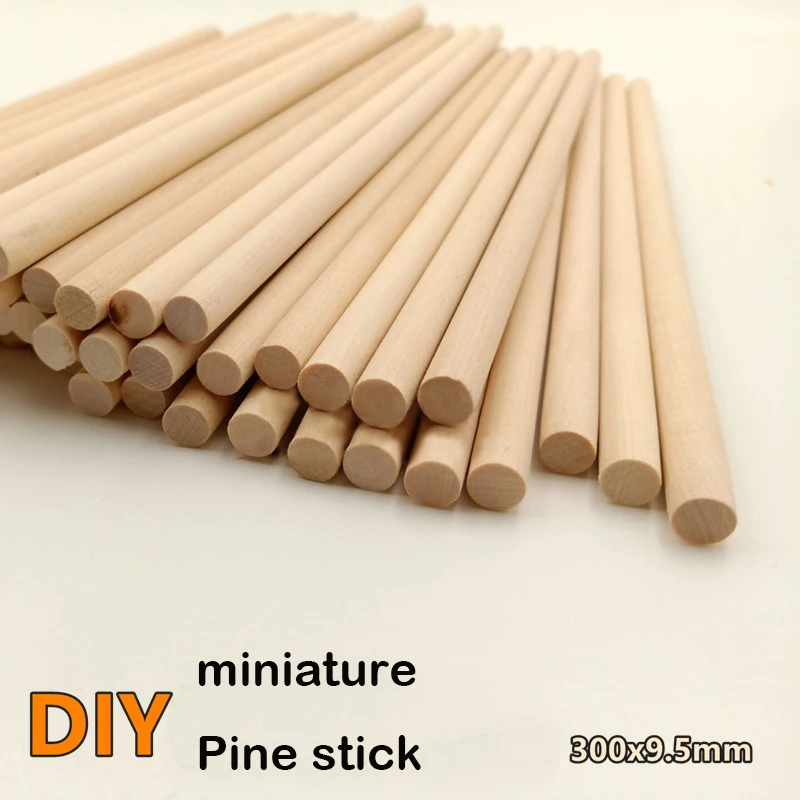 

miniature Pine stick 300*9.5mm*20pcs Situational Sand Table Diy Tool