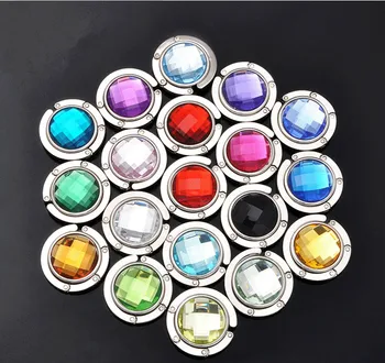 

bag hook Round foldable Bag Hanger/Purse Hook/Handbag Holder mixed in 18 color,Fashion Hot selling,200pcs/lot
