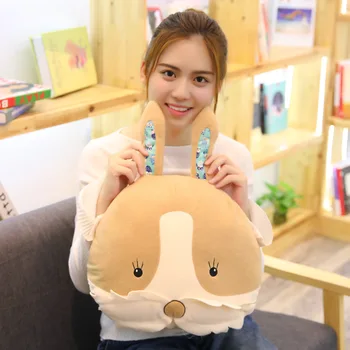 

Cute Animal Plush Pillow Soft Stuffed Dolls Cartoon Cushion Baby Kid Toy Car Sofa Back Cushion Plush Rabbit Monkey Pig Doll Gift