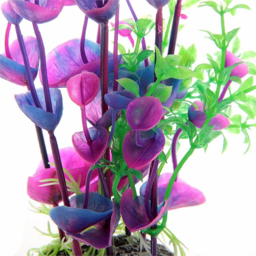 2 шт. поддельные искусственные листья подводная трава искусственные Setcreasea Purpurea аквариумные растения для украшения аквариума