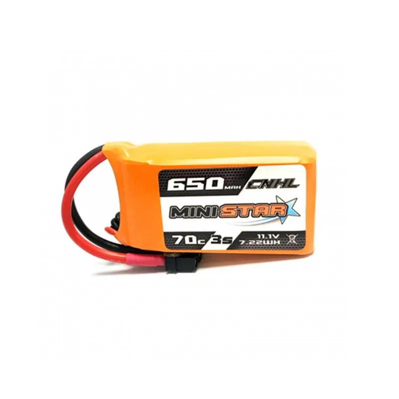 1/2/3 шт. CNHL MiniStar 650 мА/ч, 11,1 V 3S 70C Lipo Батарея Перезаряжаемые W/XT30U разъем для 3 дюймов с видом от первого лица Модель радиоуправляемого дрона