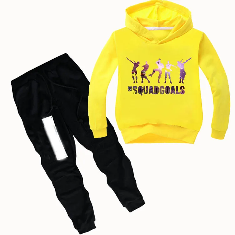 DLF/От 2 до 16 лет комплект одежды для танцев; Одежда для мальчиков; Спортивный костюм для девочек; модные толстовки с длинными рукавами+ брюки; комплект из 2 предметов; детский спортивный костюм - Цвет: COLOR 3