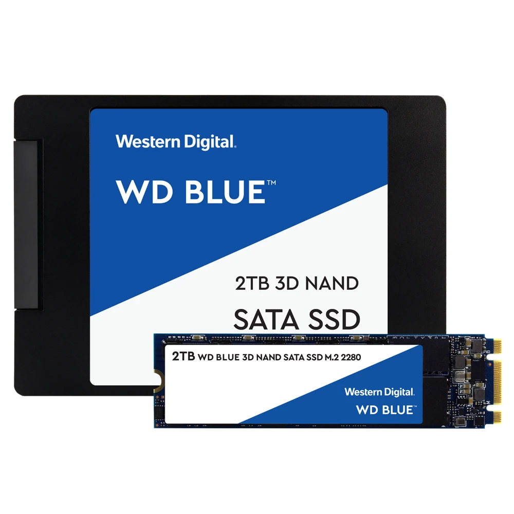 WESTERN DIGITAL WD BLUE 3D NAND SSD 2 ТБ SATA3.0 5 "Внутренний твердотельный диск Жесткий для