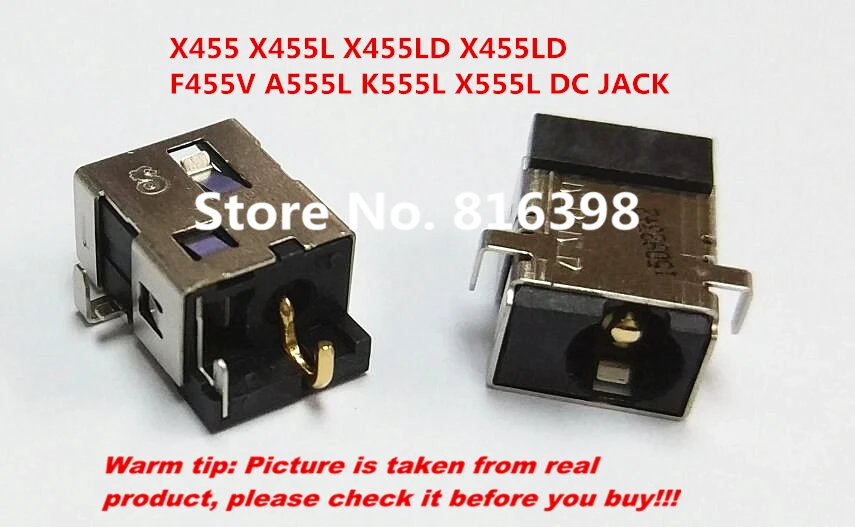 

New DC Connector FOR ASUS F455V A555L K555L X555L X455 X455L X455LD X455LD DC-Jack Power Socket Free Shipping