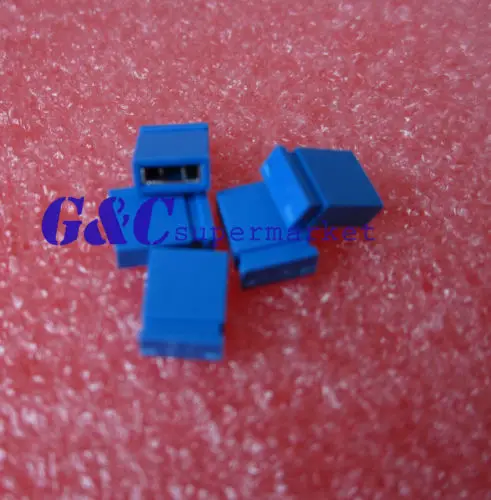 

100Pcs Blue 2.54mm Jumper Cap mini Jumper Short Circuit Cap Connection Closed