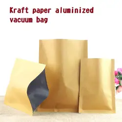 14X20 см крафт-бумажный пакет с алюминиевым пакетом для упаковки пищевых продуктов, чайный пакетик, вакуумный пакет 100pcx