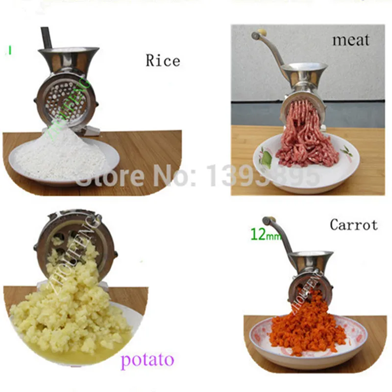 Home use stainless steel manual meat grinder potato garlic noodle extruding machine ZF Home use stainless steel manual meat grinder potato garlic noodle extruding machine ZF