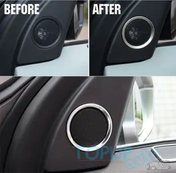

A PILLAR INNER STEREO SPEAKER CHROME COVER TRIM FIT FOR LAND ROVER 2015- DISCOVERY SPORT