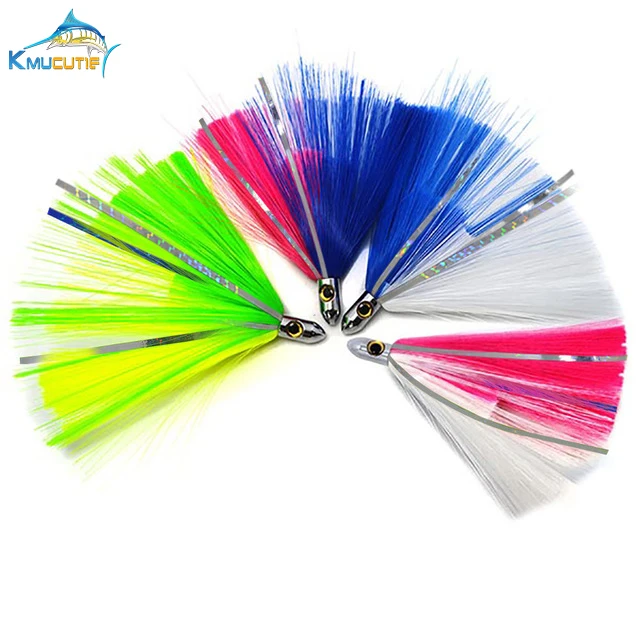 

Big Gamefishing lure Tournament Resin Head and Skirt Trolling Marlin Lures 8 inch sea fishing