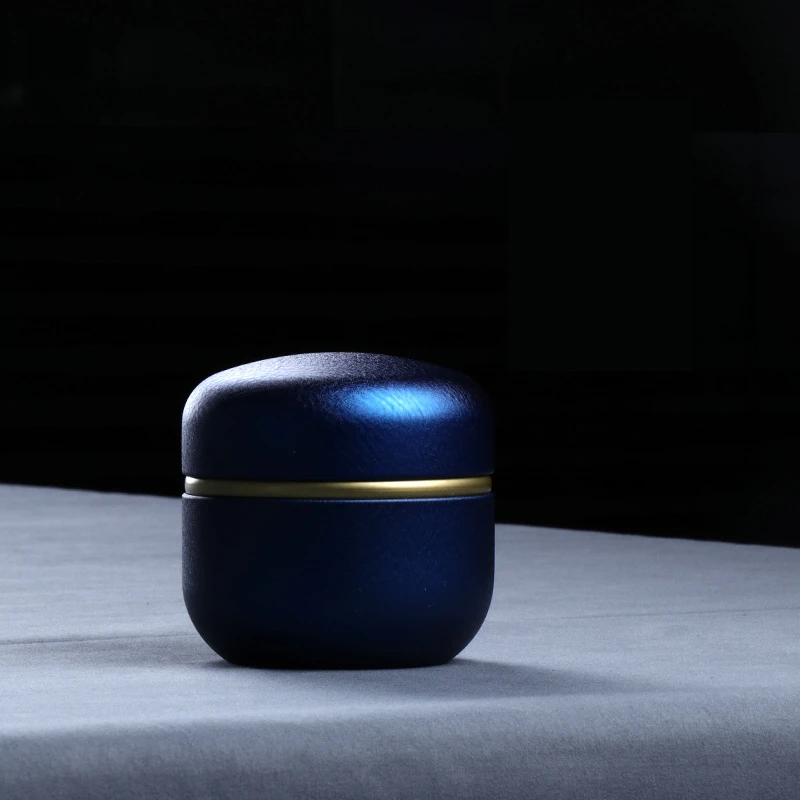 

Small Pets Dogs Cats Birds Rabbits Mouse Cremation Ashes Holder Dark Blue Iron Urn Pets Memorials Funeral Casket Keepsake