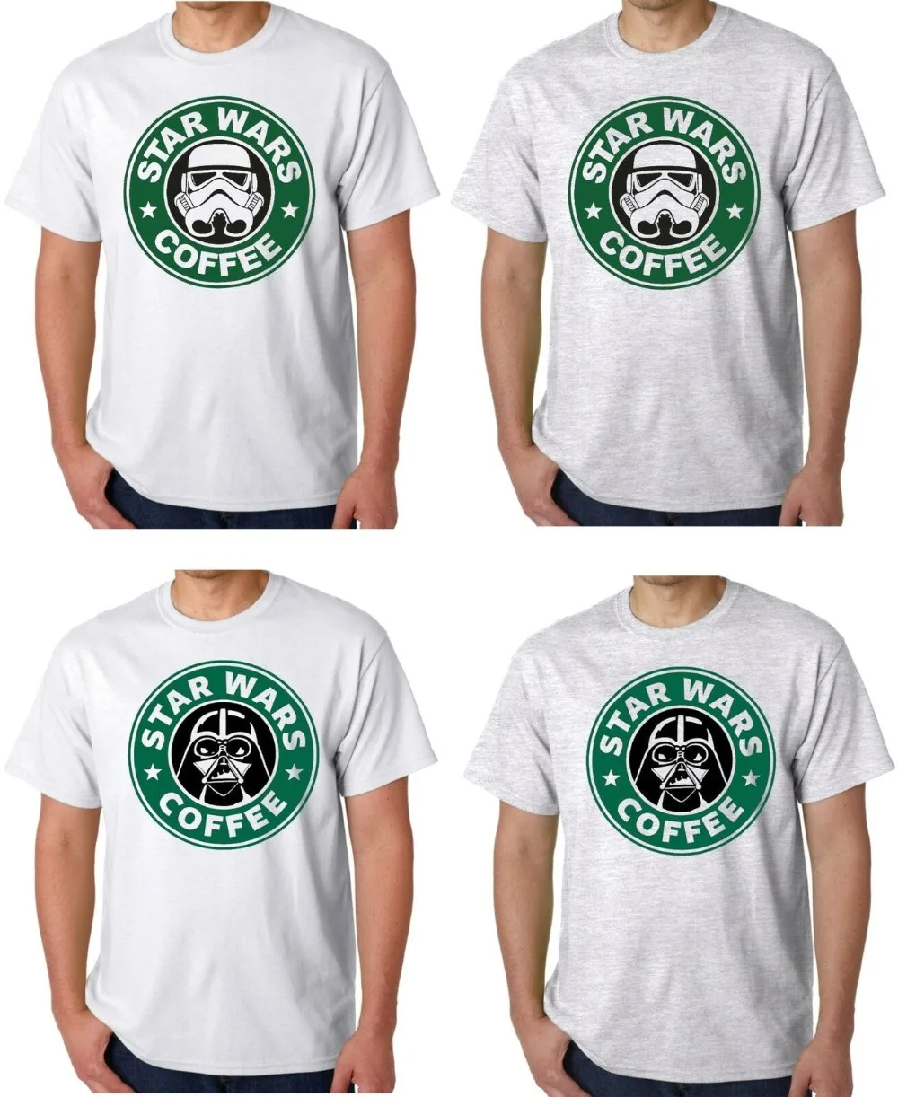 Звездные войны, пародия Star Bucks кофе Футболка Дарт Вейдер Штурмовик Забавный ФЭСТ 2019 модный бренд Мужская одежда футболка