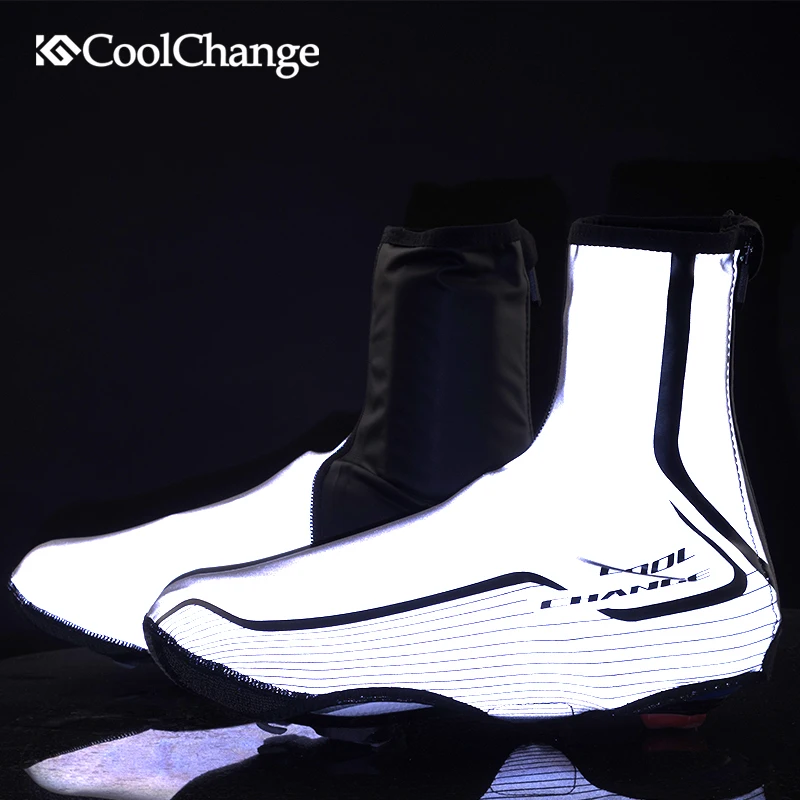 CoolChange Bicycle Shoe Cover Waterproof Reflective Sports Cycling Overshoes Windproof Thermal MTB Bike Shoe Cover Accessories CoolChange Bicycle Shoe Cover Waterproof Reflective Sports Cycling Overshoes Windproof Thermal MTB Bike Shoe Cover Accessories