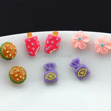 12 пар, удобные пищевые серьги для торта, мороженого, для маленьких девочек, модные магнитные серьги с магнитом, рождественский подарок, ME90